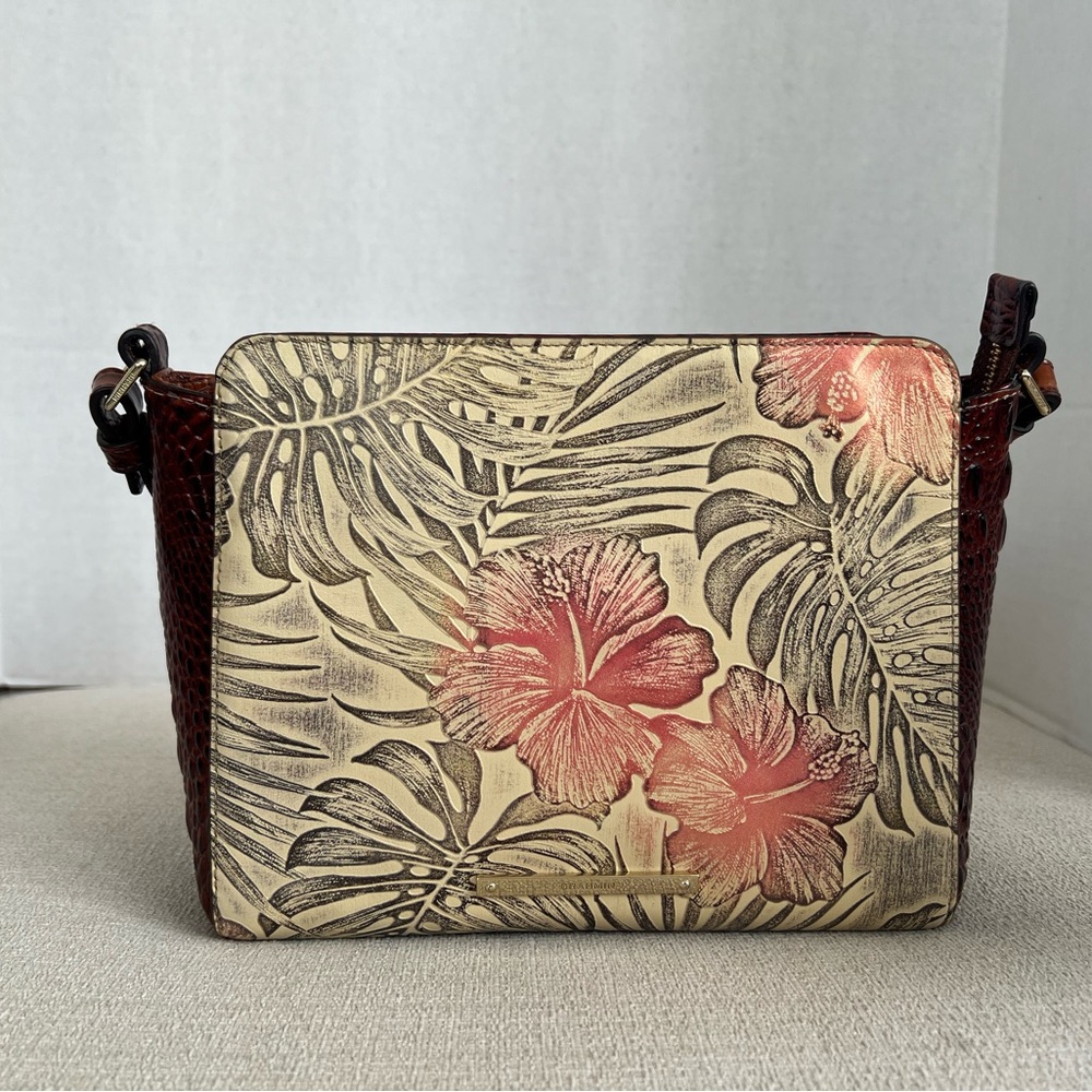Carrie crossbody pecan tropical Amina- Brahmin purse.